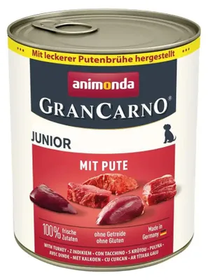 Immagine prodotto di Cibo umido per cuccioli ANIMONDA GranCarno Junior, al tacchino - 800g