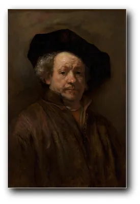 Produktbild von Kunstdruck „Selbstbildnis“ von Rembrandt van Rijn – 20 x 30 cm – ungerahmt