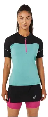 Produktbild von Asics - "Fujitrail" T-Shirt für Damen PP10694 (M) (Schwarz/Blau)