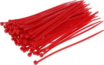 Produktbild von Set: 100x Kabelbinder 4,6 x 200mm rot