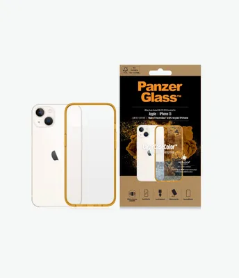 Produktbild von PanzerGlass ® ClearCaseColor™ iPhone 13 - Tangerine, Cover, Apple, Apple - iPhone 13, Orange