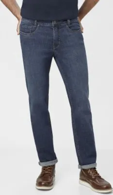 Produktbild von Paddock's Herren 5-Pocket Jeans, PIPE Saddle Stitch Motion&Comfort (80227 6904 000), Farbe:dark blue used (4472), Größe:W32, Länge:L34