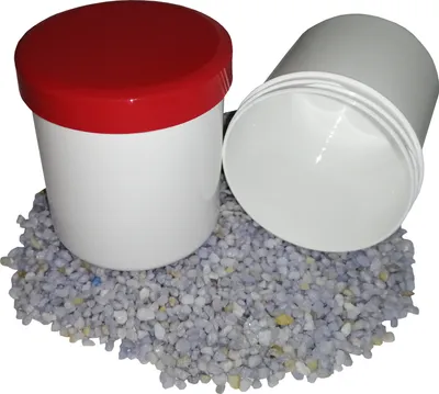 Produktbild von 10 Salbendosen  Salbenkruken 300 g 375 ml Deckel rot