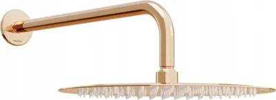 Produktbild von Mexen Slim Kopfbrause 30 cm mit Duscharm, Rosa Gold - 79230211-60