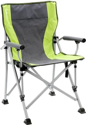 Produktbild von Brunner – Grauer und grüner RAPTOR-Stuhl – Maximale Belastung: 110 kg – Maße: 51 x 44 x H48/90 cm