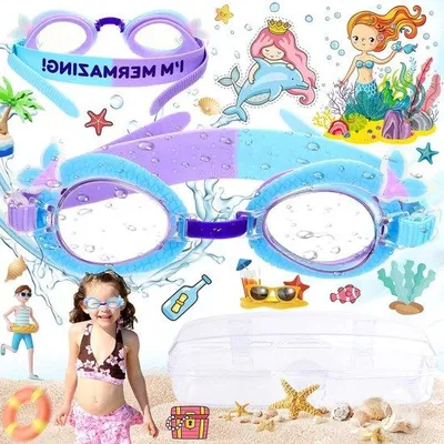 Image de Lunettes de natation pour enfants anti-buée, vision HD, étanches