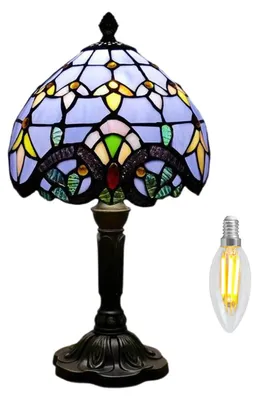 Produktbild von 8-Zoll-Tischlampe im Tiffany-Stil, Vintage-Schreibtischlampe, antike Art-Deco-Lampe