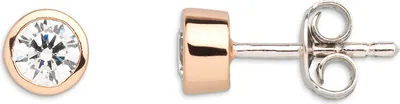 Produktbild von Xenox XS7028R Ohrringe Ohrstecker Damen Silver Circle Rosé Zirkonia Ø 6 mm
