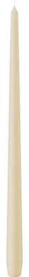 Produktbild von Konische Kerzen (Spitzkerzen) in Cello Bisquit 400 x 25 mm, 6 Stück