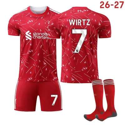 Obrázek produktu pro #7 WIRTZ Fotbalový dres Liverpoolu pro domácí zápas 26-27 pro děti i dospělé VELIKOST:28