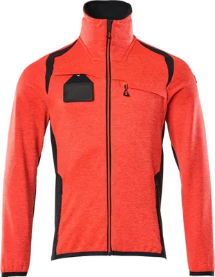Produktbild von Mascot Fleecepullover mit Reißverschluss 19403 Gr. S Hi-vis rot/schwarzblau