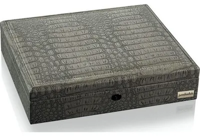 Produktbild von Juwelendieb - 70003/29 - Aufbewahrungsbox für Schmuck und Uhren - Louis - grau