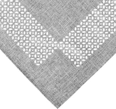 Immagine prodotto di Tovaglia REA ornamenti traforati in poliestere grigio 85 x 85 cm