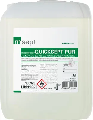 Zdjęcie produktu dla mobilomed® Quicksept pure Szybka dezynfekcja na bazie alkoholu