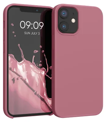 Produktbild von kwmobile Handyhülle für iPhone 12 mini Hülle, für iPhone 12 mini Case - Hülle Silikon - kabelloses Laden - Dark Rose