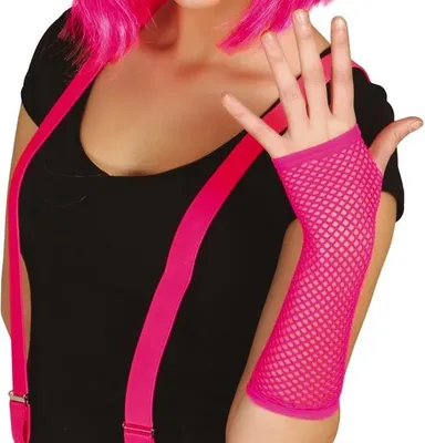 Produktbild von Fingerlose Netzhandschuhe pink
