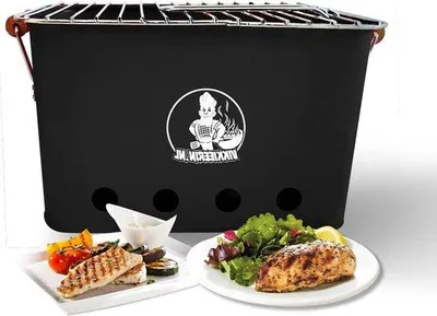 Produktbild von Kompakte schwarze Holzkohle-Grill 25cm