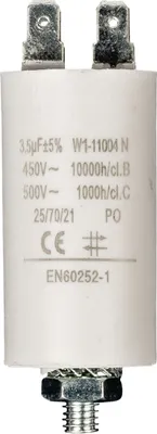 Zdjęcie produktu dla Kondensator 450V + uziemienie 3,5uf / 450v + Aarde
