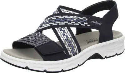 Produktbild von rieker Damen Trekkingsandale Sandalette blau 41