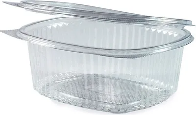 Produktbild von 250x Feinkostbecher oval klar mit Deckel 750ml (PET)