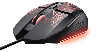 Zdjęcie produktu dla Mysz gamingowa Vylax LED z 6 programowalnymi przyciskami, czarna, z przyciskiem do wyboru czułości (DPI) w zakresie 200-6400 DPI