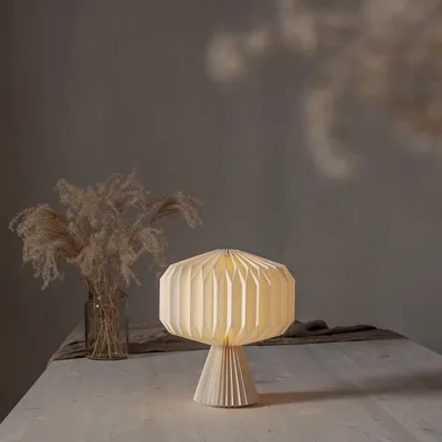 Immagine prodotto di Decorazione da tavolo 'Honeycomb', carta, bianco, 30x33 cm