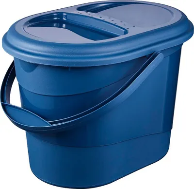 Obrázek produktu pro keeeper 1180467900000 keeeperAbfalleimer "elsa", mit Deckel, oval, eco-blue