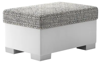 Immagine prodotto di Sgabello imbottito EVREN 4 - grigio chiaro / bianco