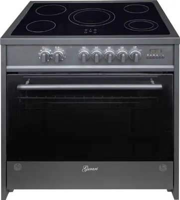 Produktbild von GURARI  GCH E 912 BL, Elektro Standherd 90 cm/ Schwarz/ Range Coocker / 121L /Edelstahl/ 8 Funktionen