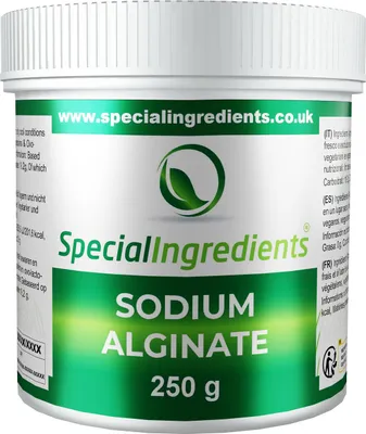 Produktbild von Special Ingredients Natriumalginat-Pulver 250 g - Verdickungsmittel, Geliermittel, Molekularküche, Vegan