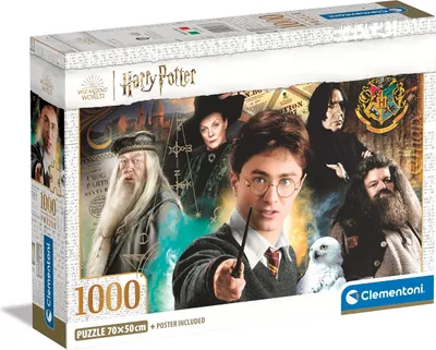 Zdjęcie produktu dla Clementoni puzzle 1000 Compact Harry Potter 39787