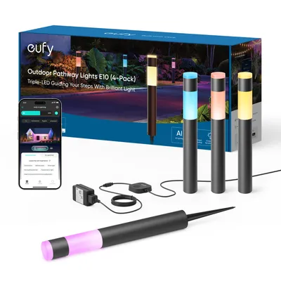 Image de EUFY lampe de jardin - LED - lumière RGBWW - 1500-9000 K (pack de 4)