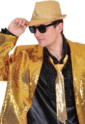 Produktbild von Hut Discoqueen gold Pailletten