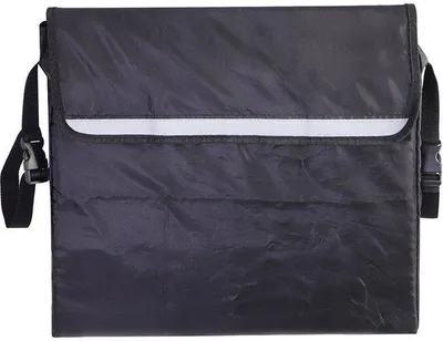 Immagine prodotto di Borsa a zaino capiente per persone in sedia a rotelle, dimensioni 45 x 40 x 7,5 cm, impermeabile e lavabile in lavatrice, con spallacci regolabili e strisce riflettenti, adatta per sedie a rotelle, deambulatori e deambulatori pieghevoli - nera.