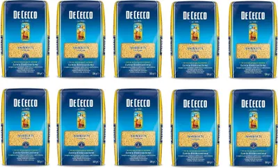 Produktbild von 10x De Cecco Pasta 100% Italienisch Anellini n° 71 kurze Pasta 500g