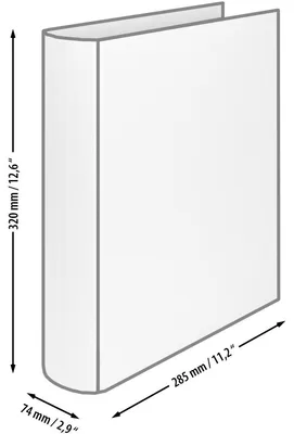 Produktbild von Ringbuch Schwarz 4 Ringe A4 Füllhöhe 50mm.