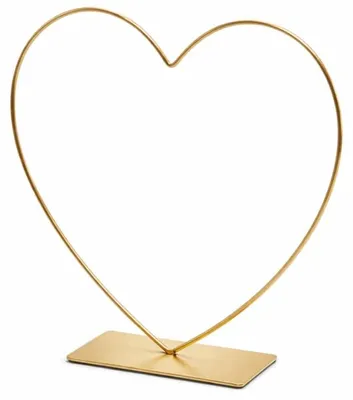 Productafbeelding van Decoratie Hart Frame Goudkleurig 58 Cm