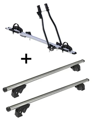 Produktbild von Fahrradträger SAGITTAR + Dachträger/Relingträger VDP LION1 kompatibel mit für VW Caddy (3-5 Türer) 10-15