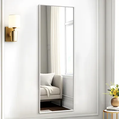 Produktbild von Vollspiegel 120 x 40 cm - Wandspiegel - Rechteck - Metallrahmen - Für Schlafzimmer/Wohnzimmer