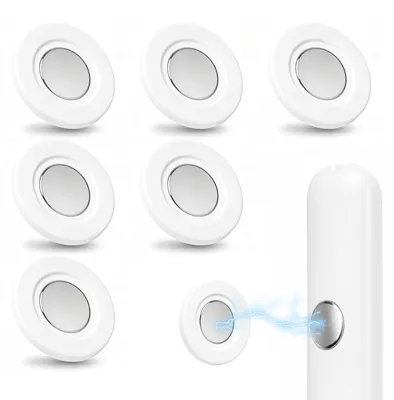 8 magnetische Fernbedienungshalter, selbstklebend, weiß