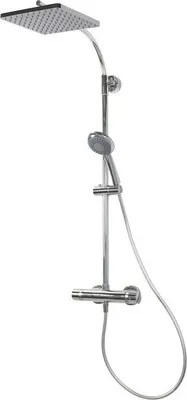 Produktbild von Duschsäule inkl. Thermostat Breuer Aquamaxx 320 Kopfbrause eckig chrom 9253008000099