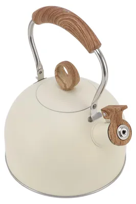 Flötenkessel 2,5 l, Edelstahl, beige, für alle Herdarten inkl. Induktion