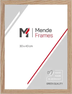 Produktbild von MendeFrames Holzrahmen 960 eiche 30x90 cm Klarglas