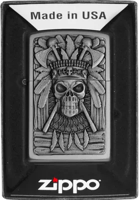 Obrázek produktu pro Zapalovač ZIPPO INDIAN SKULL 2007659