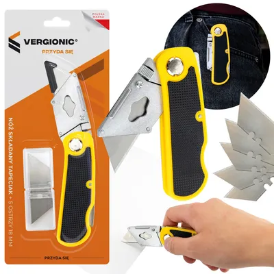 Produktbild von Vergionic 7398 Klappmesser 18 mm + 5 Klingen