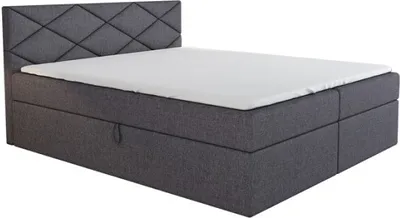 Produktbild von Boxspringbett LAXA 160x200 mit 2 Bettkästen, Bonell-Matratze und Topper. Möbel vom Hersteller-Handarbeit!Bett Komplett-Set mit Matratze,Bettkasten & Kopfteil. Stoff SAVANA. Elegantes Bett mit massives Kopfteil.