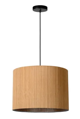 Produktbild von Lucide Magius Hängeleuchte Rattan dimmbar höhenverstellbar Durchmesser 42 cm