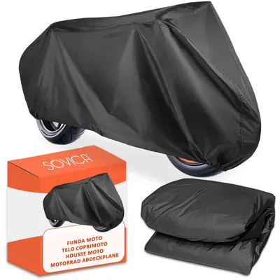 Immagine prodotto di Copertura impermeabile per moto da esterno, grande 240 x 140 cm
