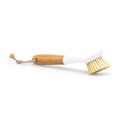 Produktbild von Küchenbürste Spülbürste Reinigungsbürste Geschirrbürste BAMBOU Abwaschbürste Weiß 23x5 cm HOMLA