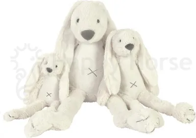 Produktbild von Happy Horse Kuscheltier Hase Richie groß Elfenbein weiß - Plüsch Hase 58cm